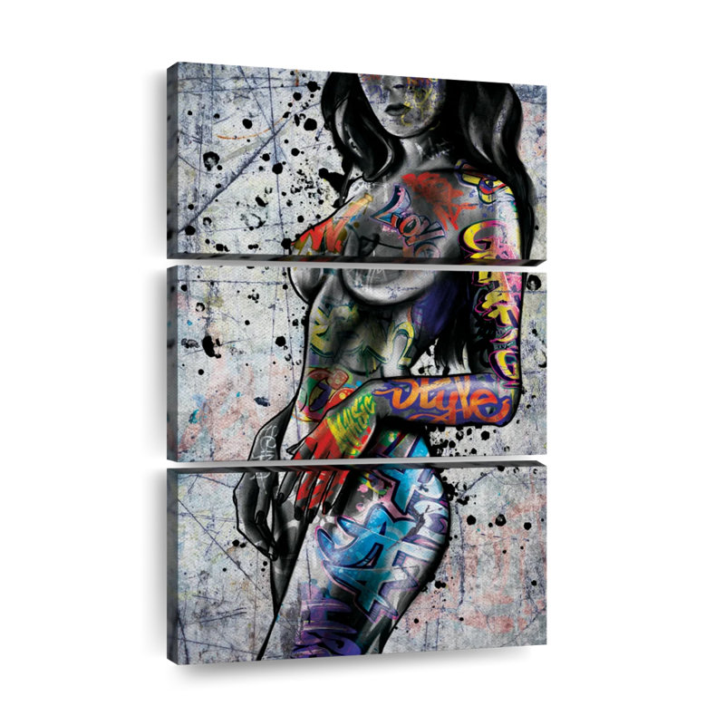 Impression sur toile Urban Body Art, H 57 po x l 36 po x P 1,25 po