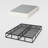 10 Inch Queen Metal Box Spring With Frabric Cover, Easy Assembly-114643599