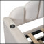 Lit de jour simple rembourré avec couchette, canapé-lit en velours avec ports de chargement USB, aucun sommier nécessaire