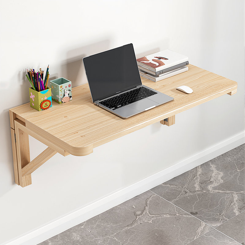Metal Base Floating Desk, 3cm H x 50cm W x 30cm D