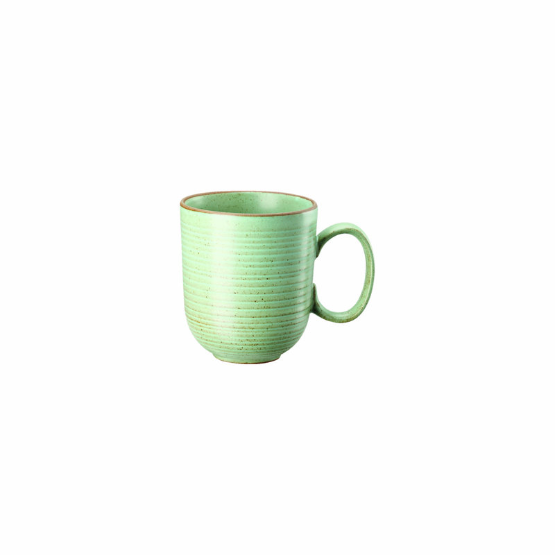 Nature Handmade Stoneware Coffee Mug, Leaf