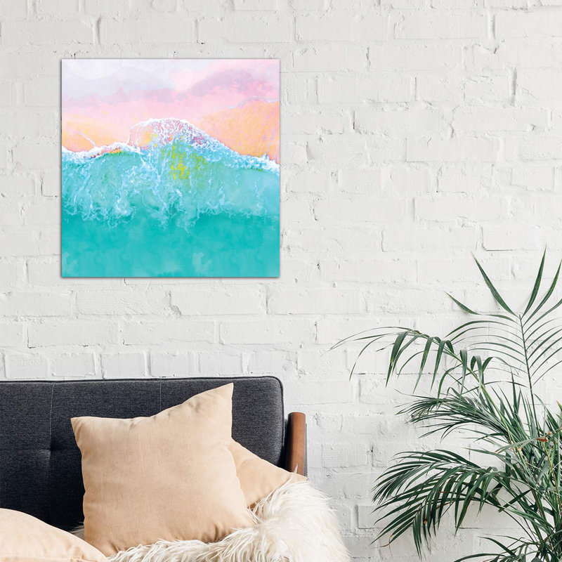 The Sea - Wrapped Canvas Print, 66.04cm H x 66.04cm W x 3.81cm D