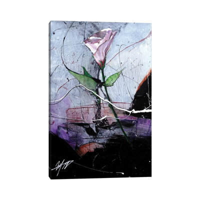 Dancing Flower 1 Piece Wrapped Canvas Painting
