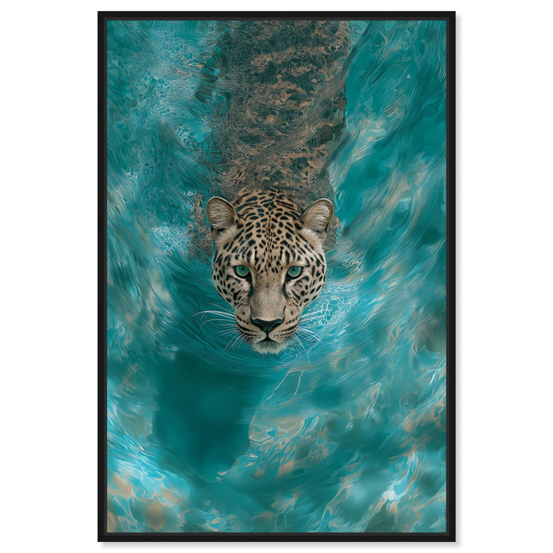 «Water Ghost», reproduction d'art sur toile par Art Remedy, cadre noir, 24 x 36, H 37 po x l 25 po, Structure noire