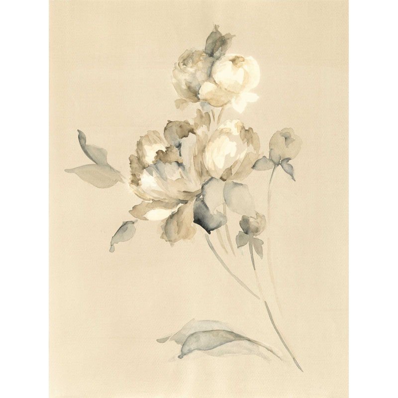 Peony Blossoms - impression sur toile tendue, H 40 po x l 30 po