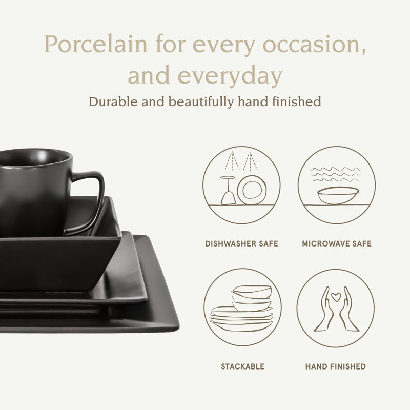Gerson Porcelain China Dinnerware - Set of 16