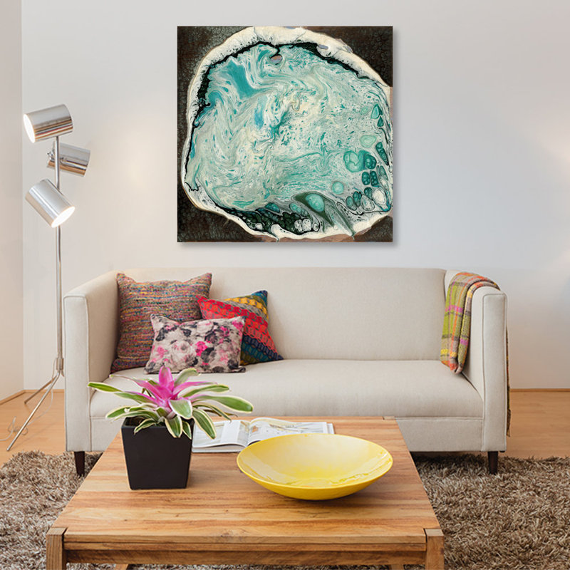 « atlantis i », impression sur toile, H 12 po x l 12 po x P 0,75 po, Pas de tapis, Toile tendue