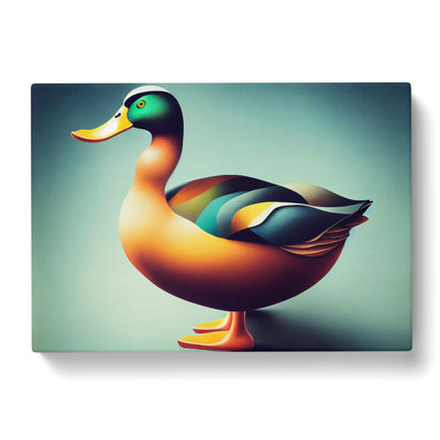 Fascinating Duck - Wrapped Canvas
