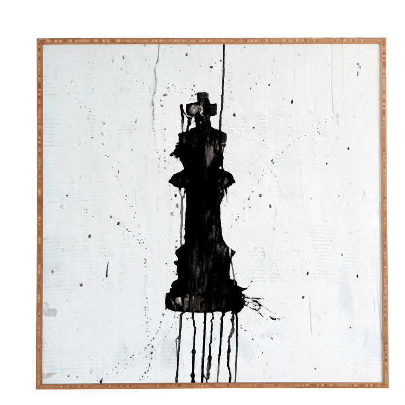 « roi », impression encadrée, H 20" x l 20" x P 1"