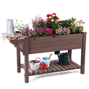  Pot à fleurs surélevé en bois
