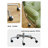Minimalist Cowhide & Aluminum Alloy Swivel Office Chair