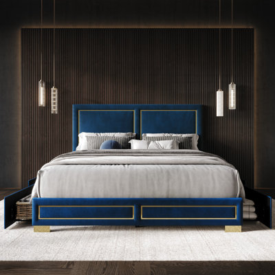 Carmalena Upholstered Storage Bed