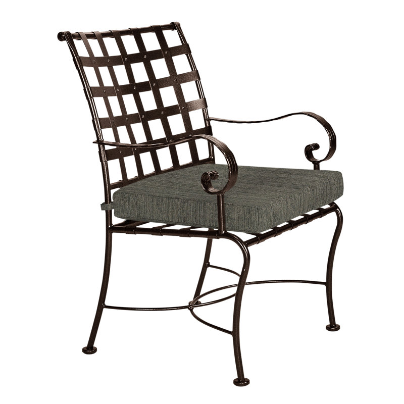 Classico Outdoor Dining Armchair, Copper Creek, Flagship Stone Sunbrella®
