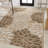 Zinnia Modern Floral Textured Weave Brown/Cream Indoor/Outdoor Rug-574960201