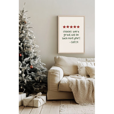 «Festive Christmas», peinture encadrée décorative de 13,0 po x 19,0 po | Cadre 100% bois massif (épaisseur: 0,8 pouce), œuvre d'art 100% MDF | Impression numérique pour des couleurs vives, décoration murale parfaite pour la maison et le bureau