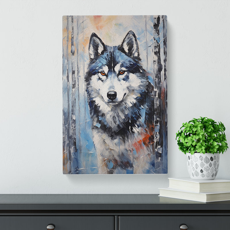 Husky Expressionism - Print, 76cm H x 50cm W x 3cm D