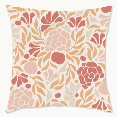 Floral Throw Pillow