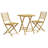 Latitude Run® 3 Piece Bistro Set Bamboo