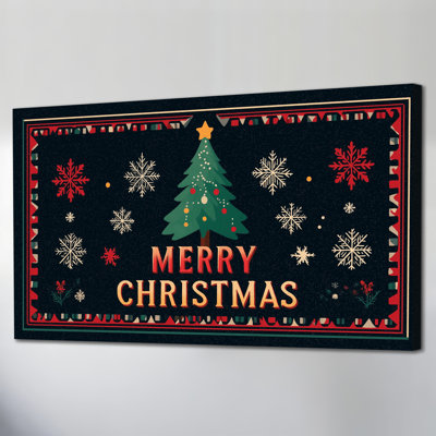 Art mural sur toile Merry Christmas Tree