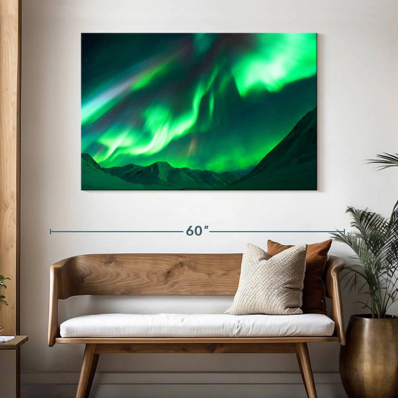 Alvord Atigun Pass Aurora, H 32 po x l 48 po