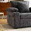 Fauteuil surdimensionné en chenille avec, conversion de lit, porte-gobelets intégrés et charge pour se détendre à la maison, tissu confortable, repose-pieds à 90 degrés, rangement dans la chambre à coucher-120914239