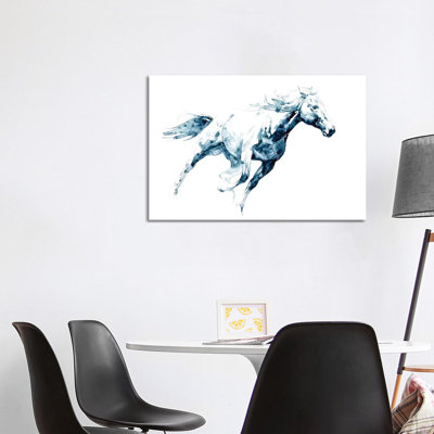 Sapphire Gallop I by Julie T. Chapman - Wrapped Canvas Painting