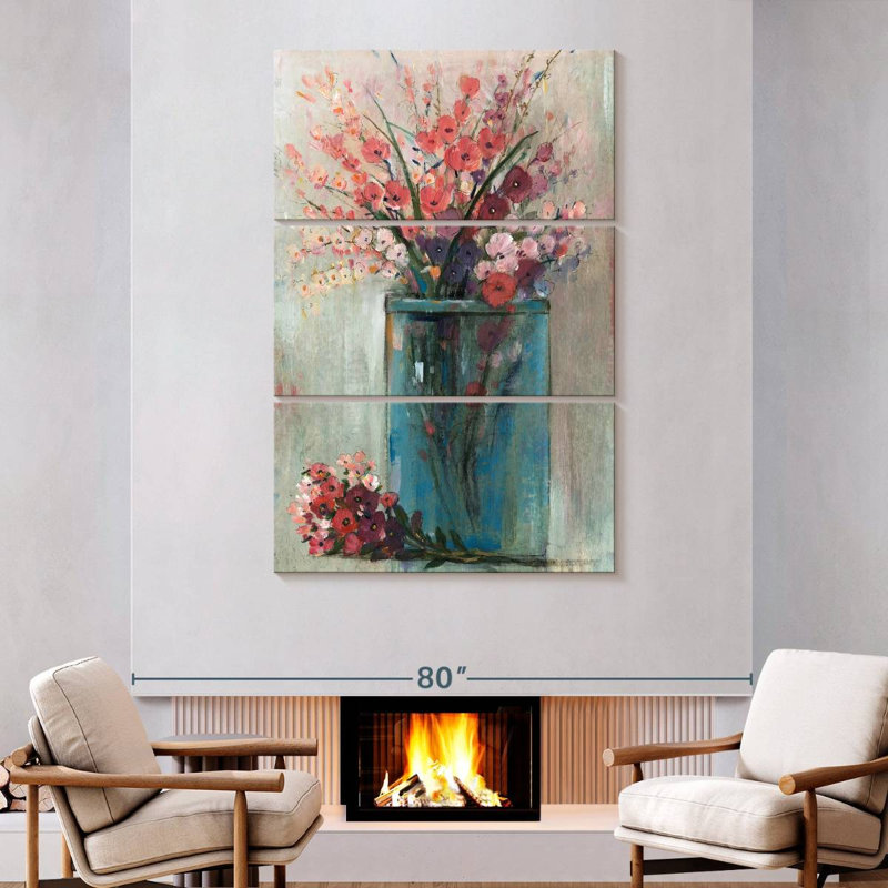 Blue Jar I, 74" H x 48" W