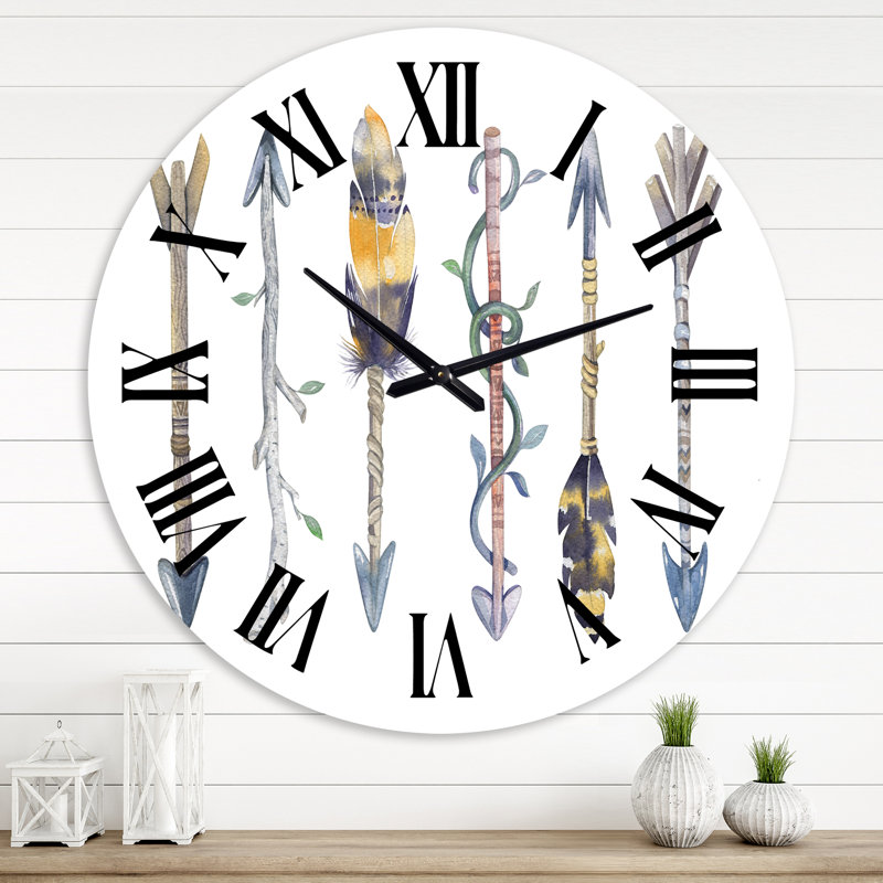 Horloge murale bohème et éclectique, Grand