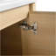 Meuble-lavabo sur pied 40 po et 2 portes à fermeture en douceur, emballage KD, contreplaqué (sans le lavabo)