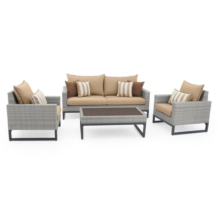 Milo Outdoor 4 - Piece Conversation Set