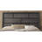 Grey Finish 1Pc Queen Size Panel Bed(Only Bed)