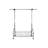 Chrome Metal Clothes Rack Extendable Bar