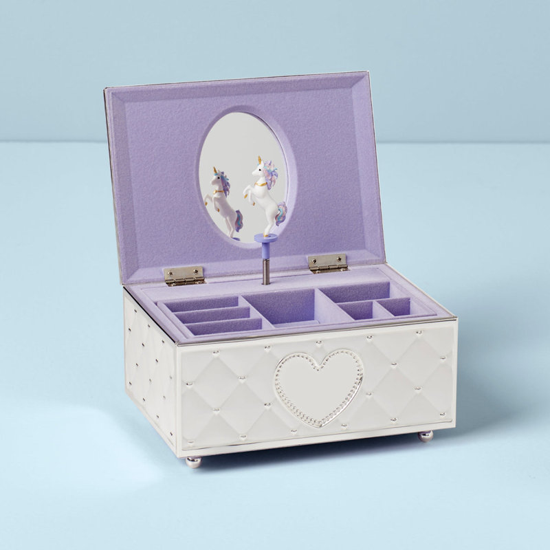 Childhood Memories Musical Ballerina Jewelry Box, Metallic