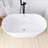55'' Acrylic Freestanding Soaking Bathtub In Glossy White