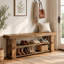 Banc de rangement pour chaussures 55 pouces, banc de rangement à chaussures à 2 niveaux-1497525389-1497525386