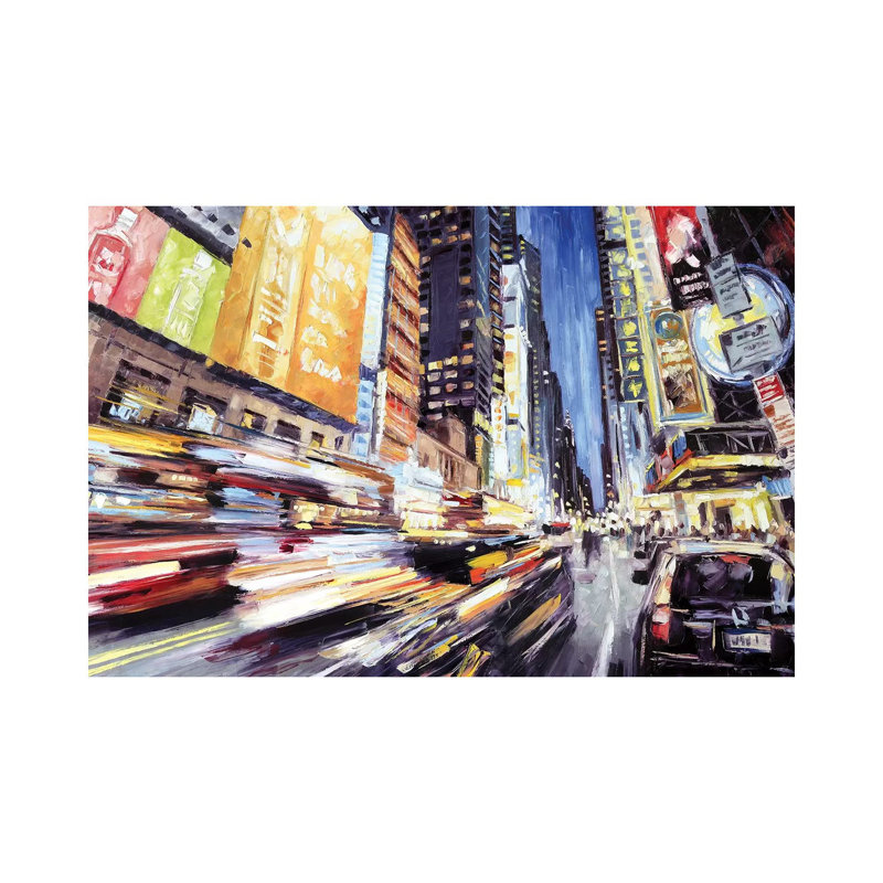 42nd Street 2 by Roger Disney - Wrapped Canvas Gallery-Wrapped Canvas Giclée, 30.48 cm H x 45.72 cm W