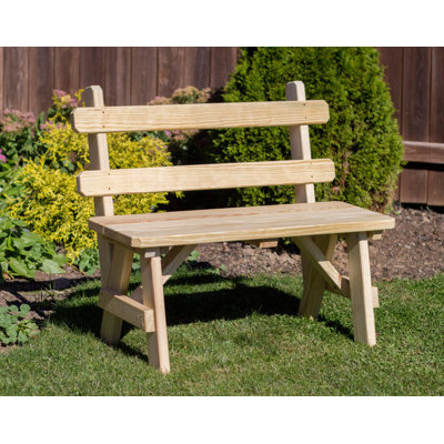 Wooden Garden Bench by Red Barrel Studio