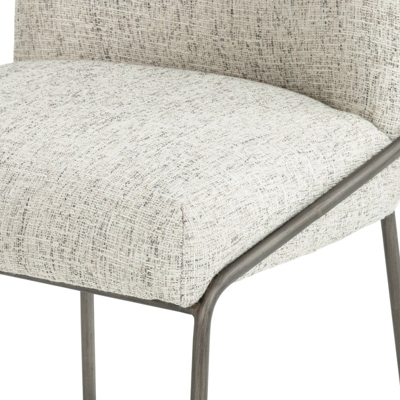 Astrud Upholstered Dining Chair, White Performance