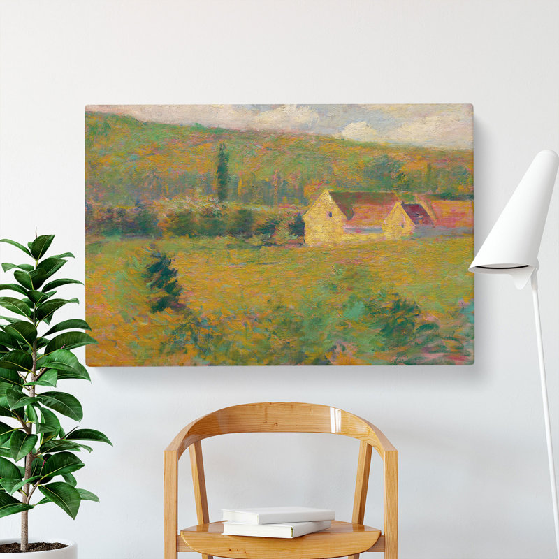 La Ferme De La Dime by Theodore Earl Butler - Wrapped Canvas Painting, 40cm H x 60cm W x 3cm D