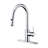 Euro Collection High-Arc Single Handle Kitchen Faucet with 2-Function Pull-Down Spout Sprayer - Chrome Polished-52012532