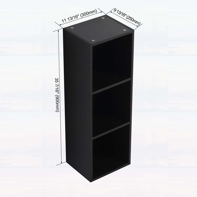 Armoire de rangement murale, utilisation efficace de l'espace pour les salles de bain compactes et les bureaux, Chêne foncé
