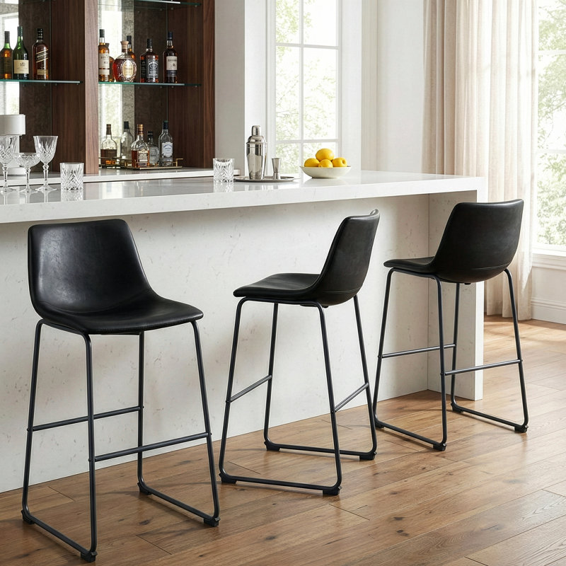 Ensemble de 2 tabourets de bar Adan, Tabouret de bar (siège d'une hauteur de 28,5 po)