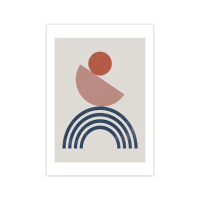 Mid Century Shapes B - Print