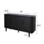 Armoire de rangement décorative, armoire d'appoint moderne avec tablettes réglables, buffet autoportant avec quatre portes, armoire décorative avec 4 portes pour le couloir du salon-625919472