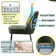 Phillipe Modern Fabric Upholstered Dining Chair with Spring