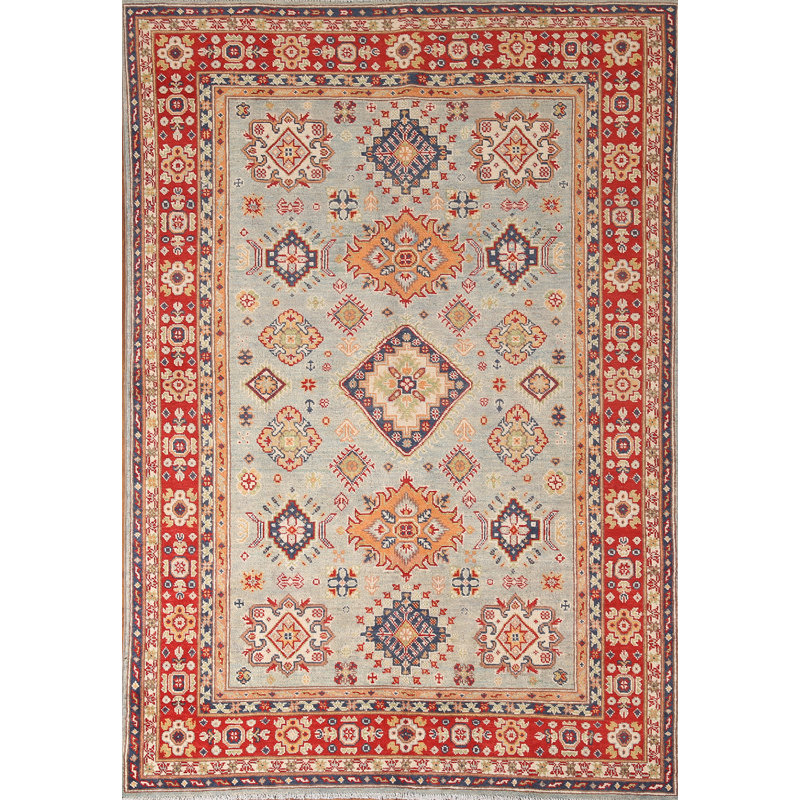 Tapis oriental géométrique Kazak 7