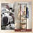 Freestanding 8 - Hook Coat Rack with Storage Shelves
