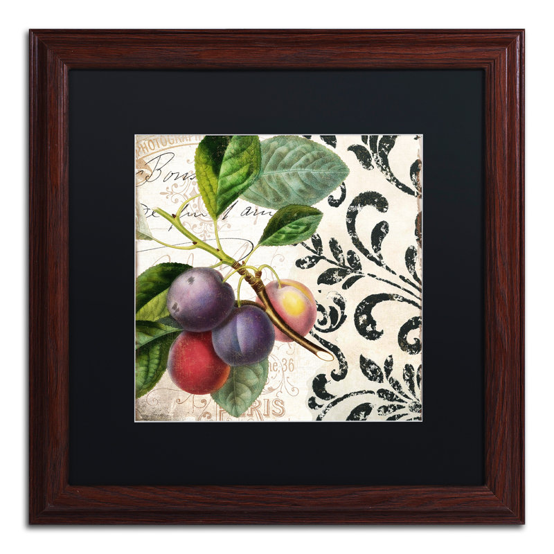 Jadaya «Les Fruits Jardin III», impression encadrée, Noir, H 16 po x l 16 po x P 0,5 po