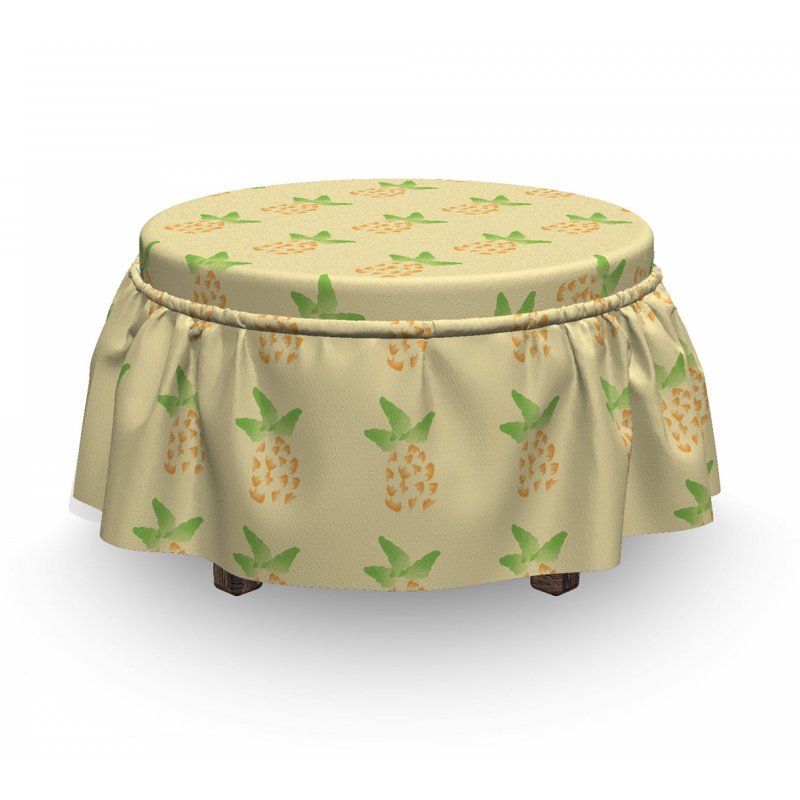 Housse pour repose-pieds ananas