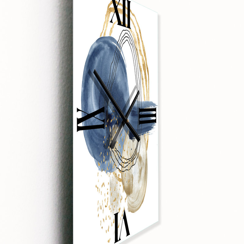 Horloge murale abstraite et vie sous-marine, Petit
